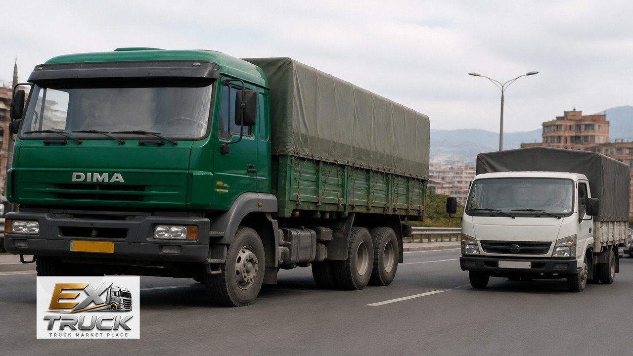 مقایسه دیما ۱۹ تن و کامیونت فورس ۶ تن؛ سنگین در برابر سبک
